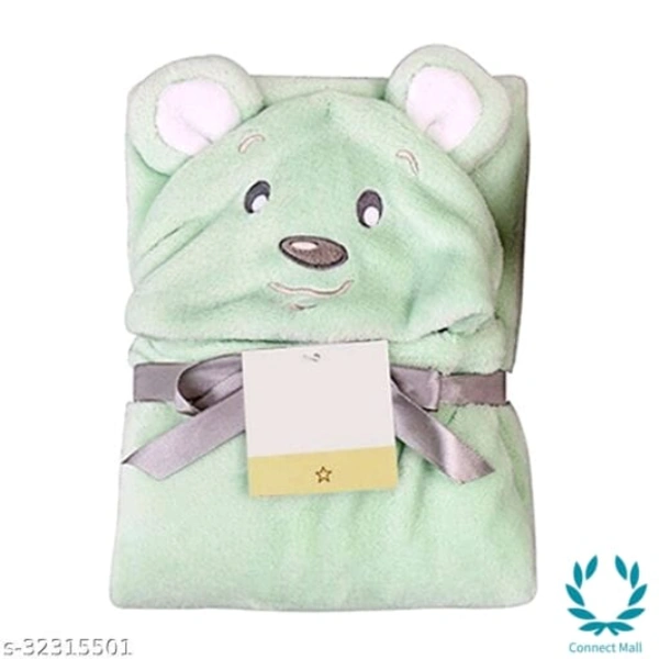 Premium Hooded Microfiber Baby Wrapper  for all season Towel IN PINK And BLUE  - 0-6 Months New Born Baby